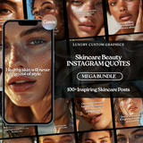 Skincare Beauty Instagram Quote Bundle