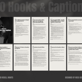 Vol 1. Instagram Reels, Hooks, Captions & Reel Covers