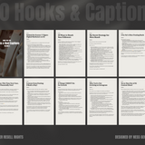 Vol 2. Instagram Reels, Hooks, Captions & Reel Covers