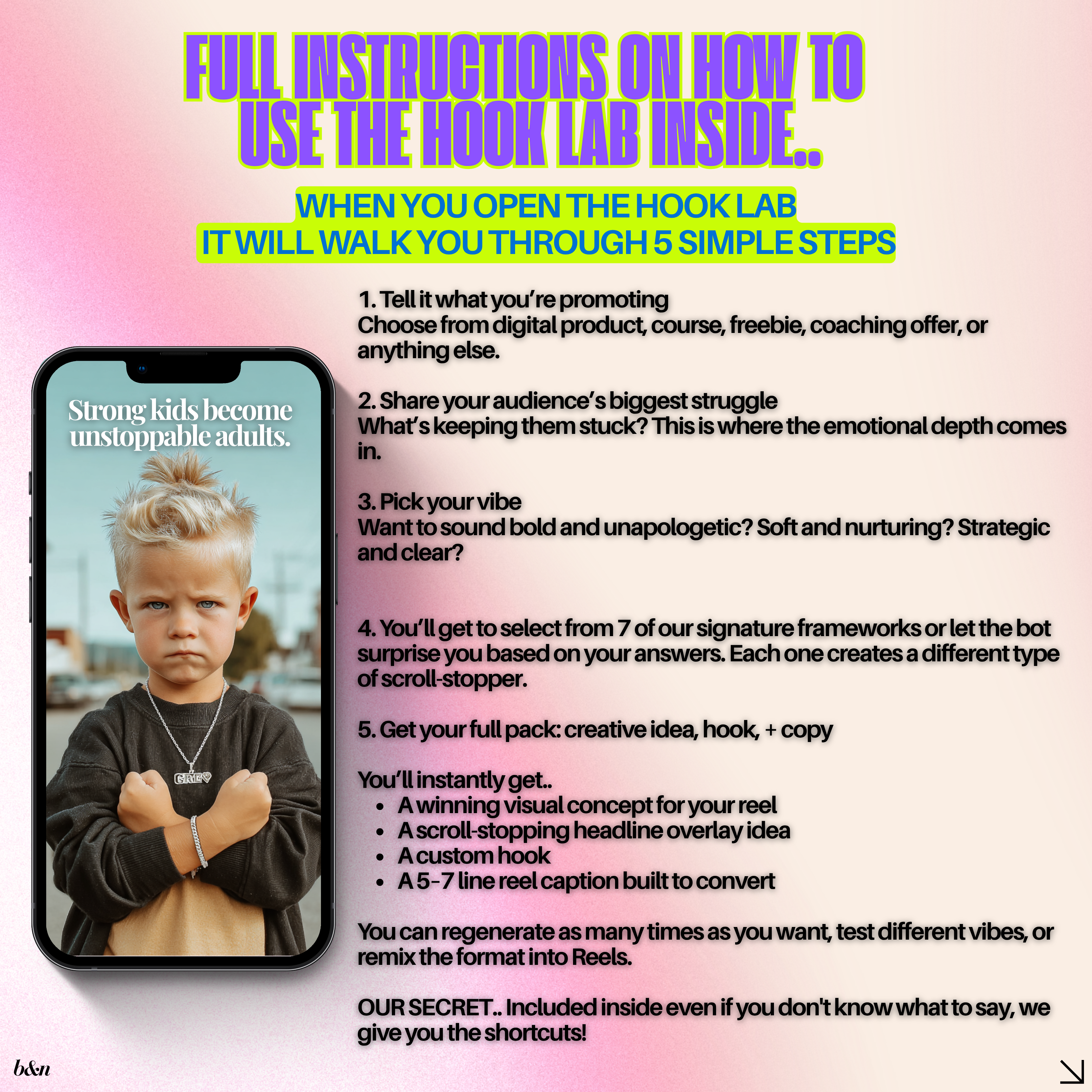 The Hook Lab | Scroll-Stopping Hooks & Content Angles That Convert