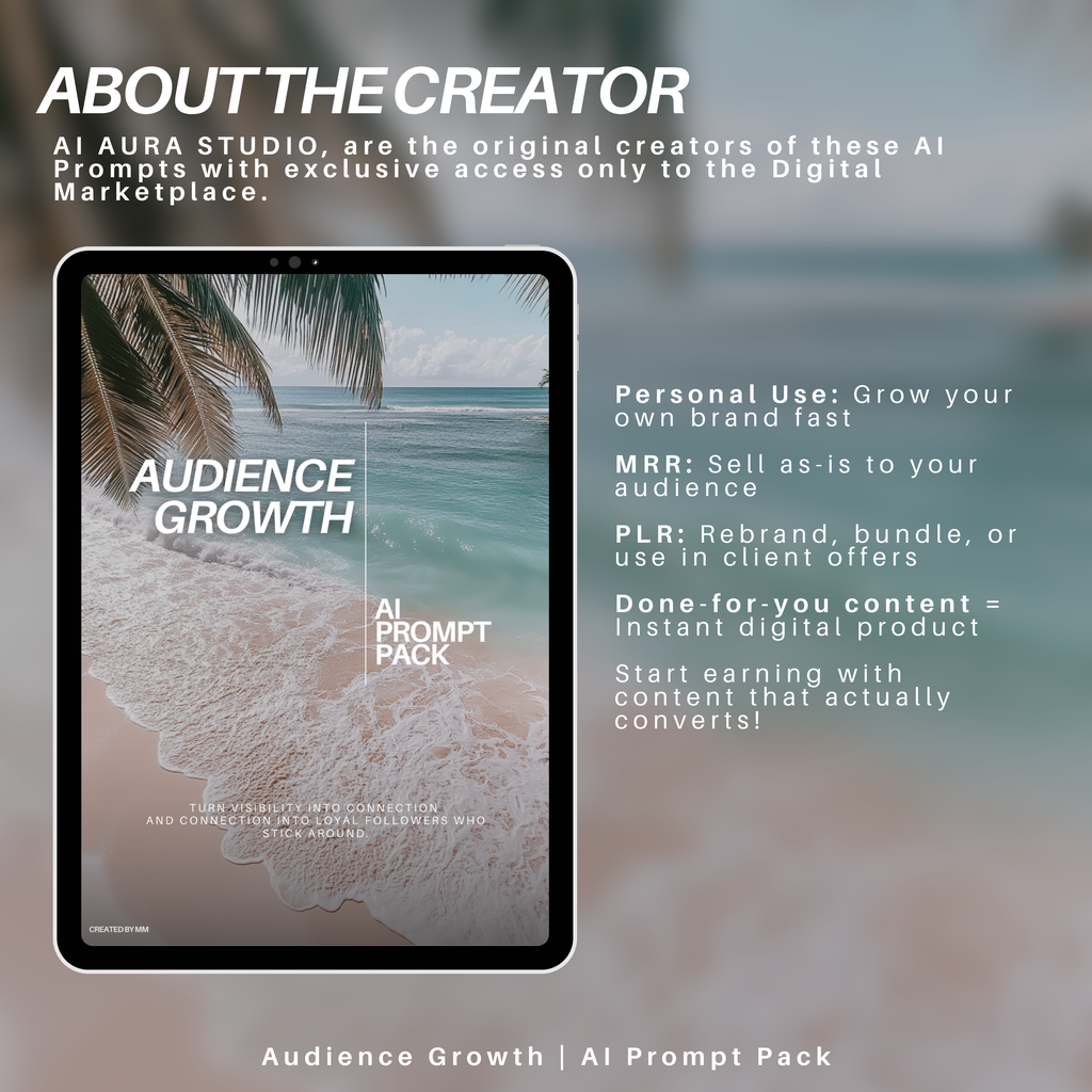 50+ Audience Growth Prompts | Community Building + Visibility Strategy