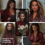 Burgundy Ambition | CEO Aesthetic AI Image Pack