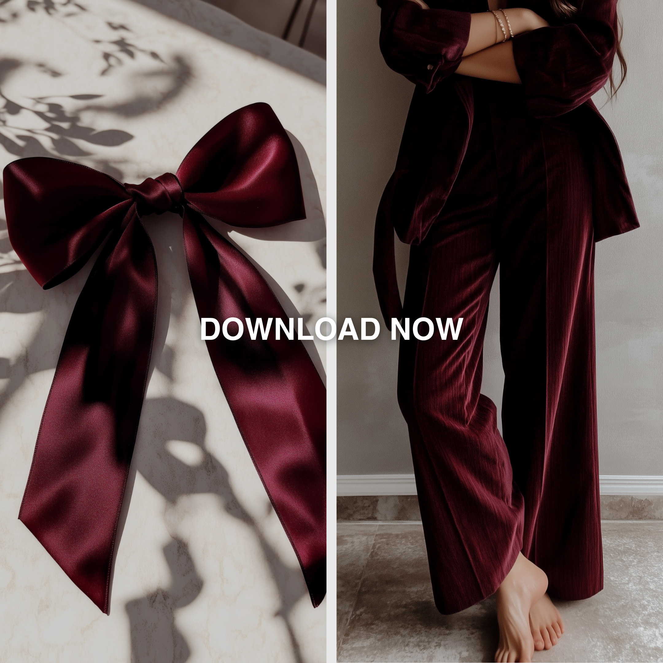 Cherry Bloom | Dark Red Luxe Aesthetic Image Pack