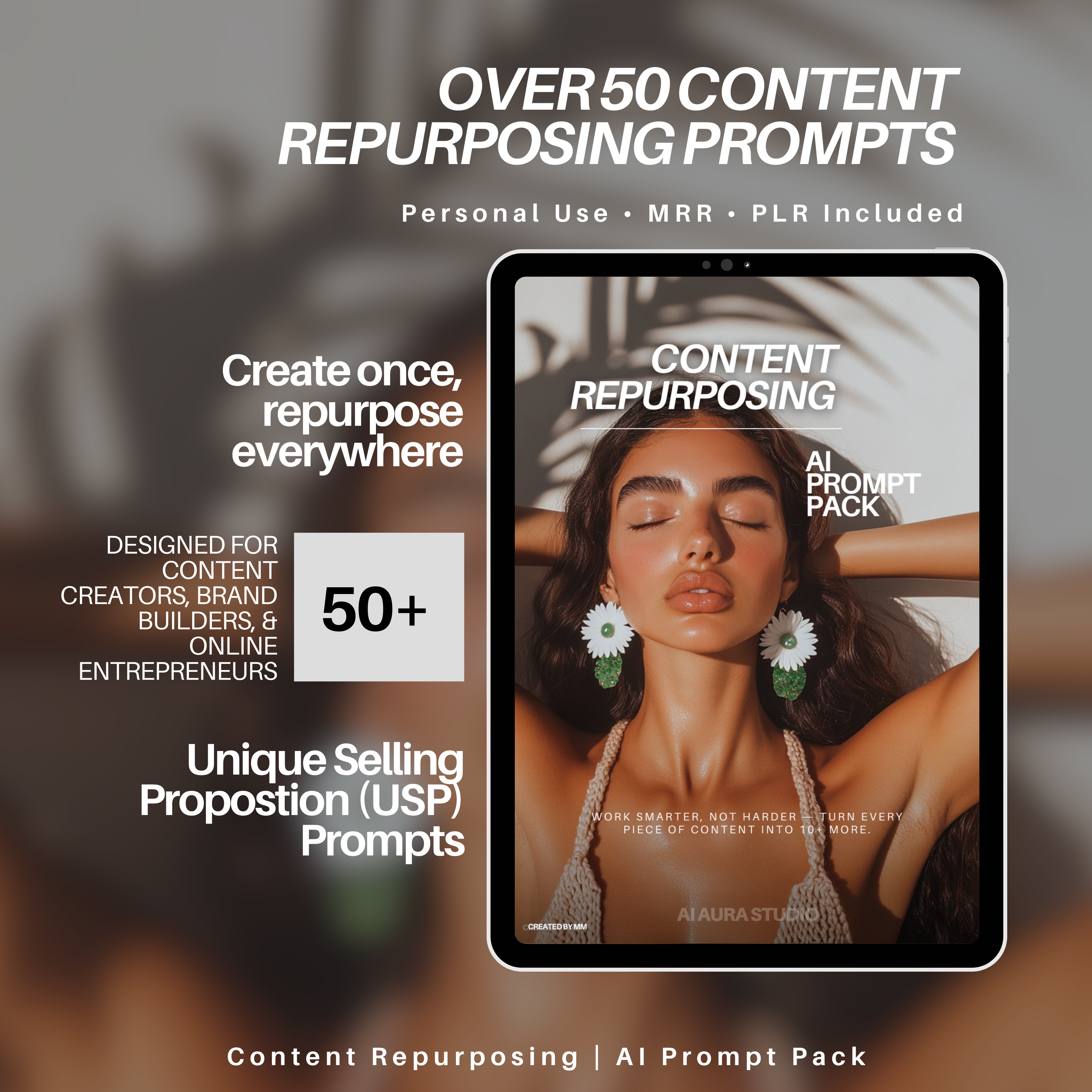 50+ Content Repurposing Prompts | USP + Visibility Strategy