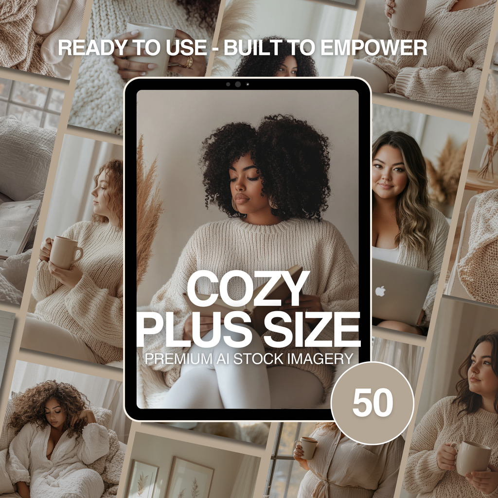 Cozy Plus Size | Empowered Lifestyle Image Collection