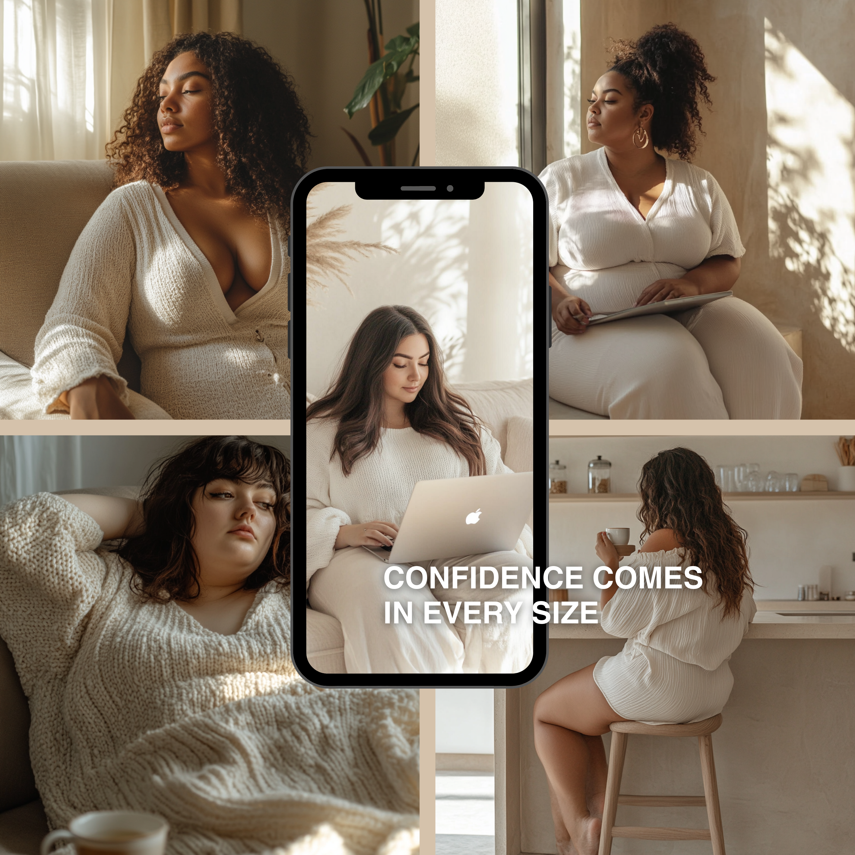 Cozy Plus Size | Empowered Lifestyle Image Collection