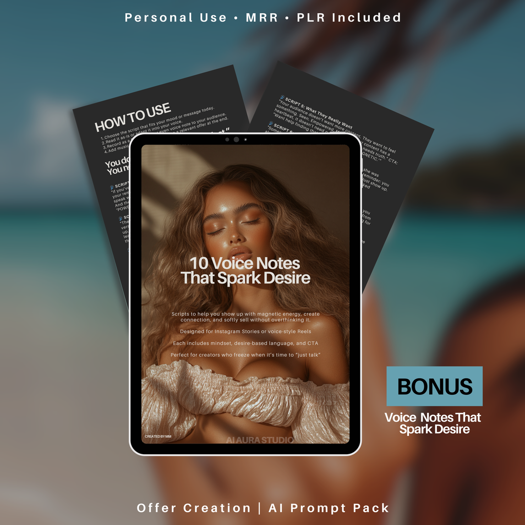 60+ Desire Content Prompts | Storytelling + Sales Kit