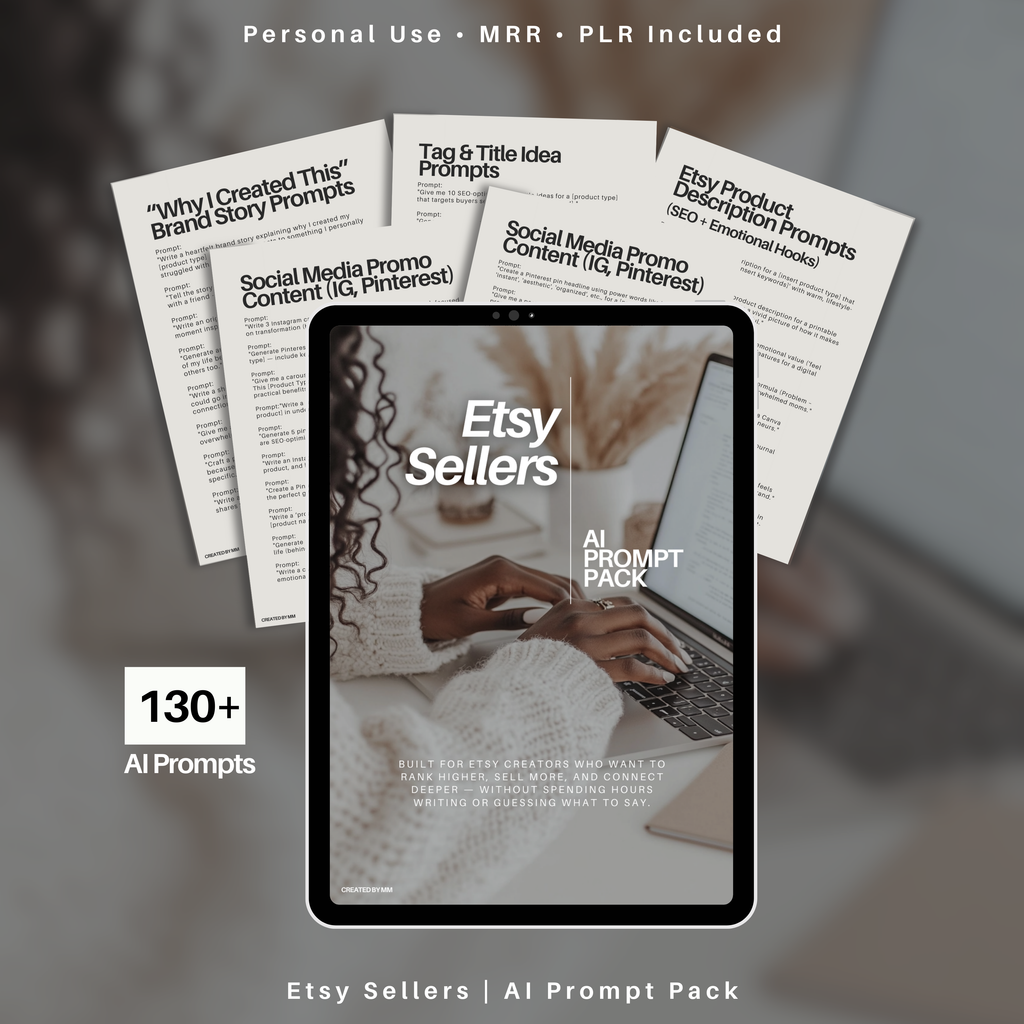 130+ Etsy Seller Brand Story Prompts