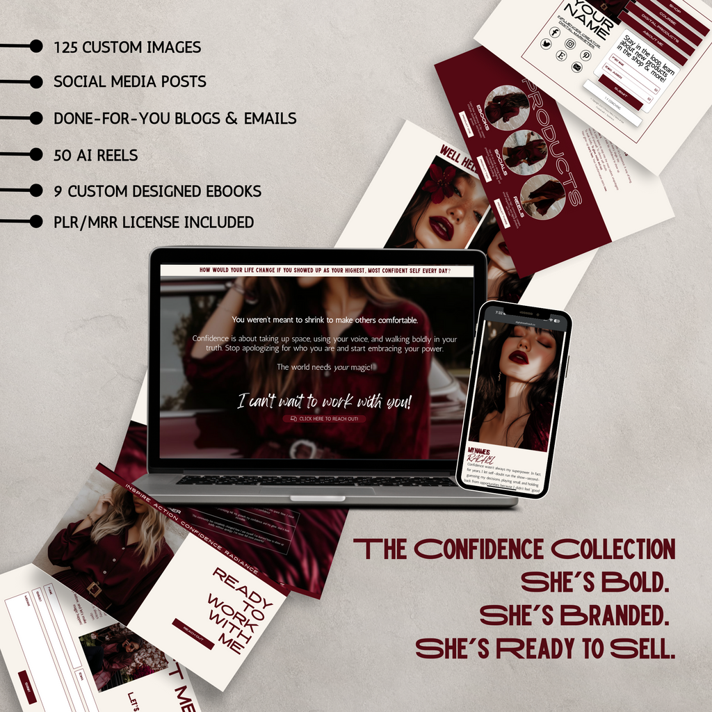 The Confidence Brand Collection | Plug & Play Funnel + Product Kit