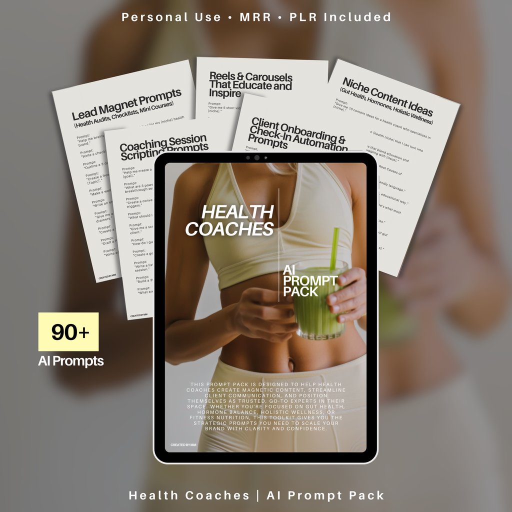 90+ Health Coach AI Prompts | Story-Based Content System