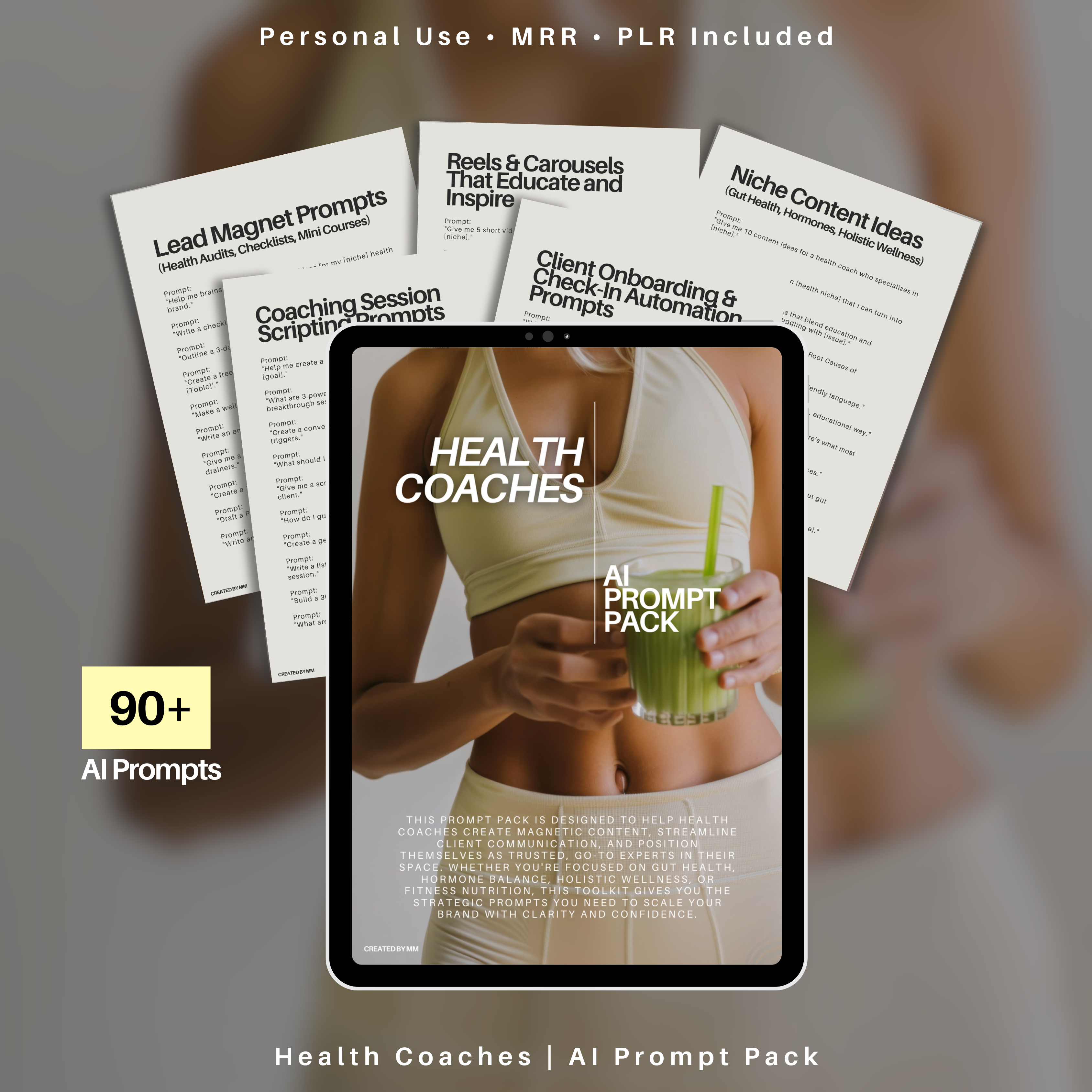 90+ Health Coach AI Prompts | Story-Based Content System