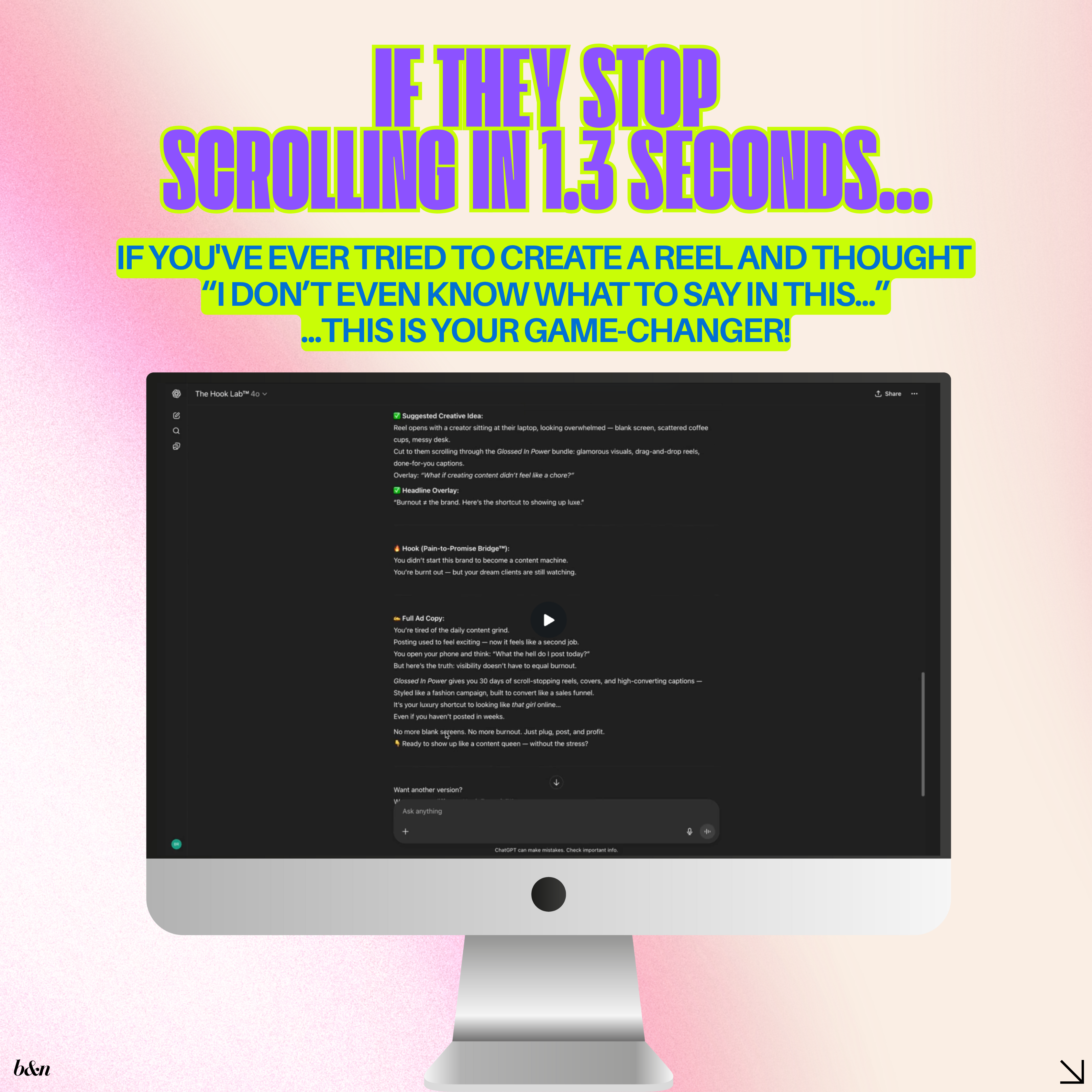 The Hook Lab | Scroll-Stopping Hooks & Content Angles That Convert