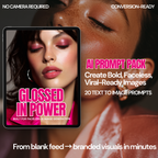 Glossed In Power | MidJourney Prompt Pack