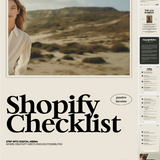 Shopify Checklist: Step-by-Step Guide to Launch Your Digital Product Store
