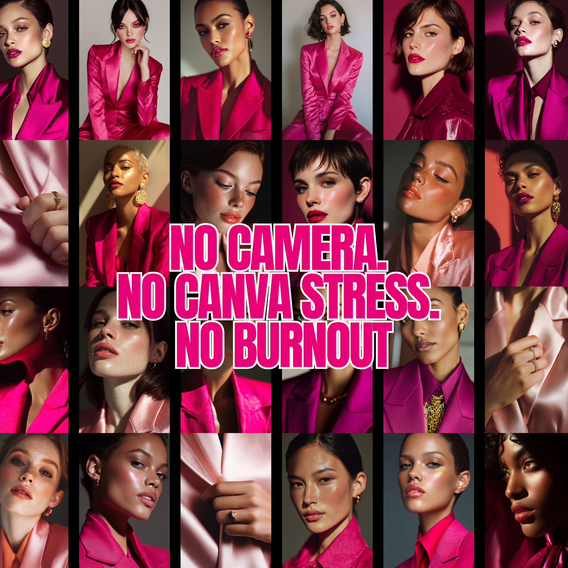 Glossed In Power | 70+ Scroll-Stopping Images for Faceless, Viral Content