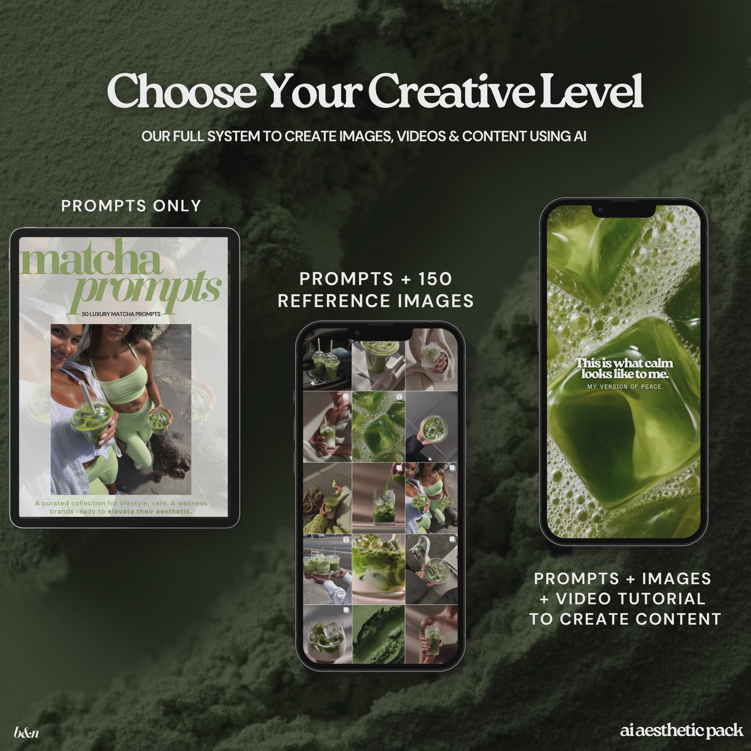 Matcha AI Aesthetic Pack Prompts, Images + Video Tutorial