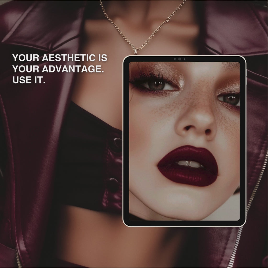 Cherry Bloom | Dark Red Luxe Aesthetic Image Pack